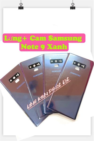 Lưng Samsung Note 9 Xám Kính Cam