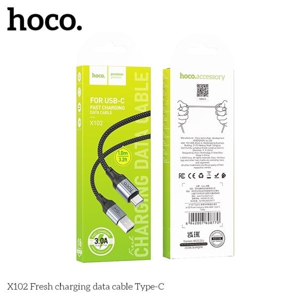 Cáp Sạc USB.C - Hoco X102 - 2.4A - dây dù