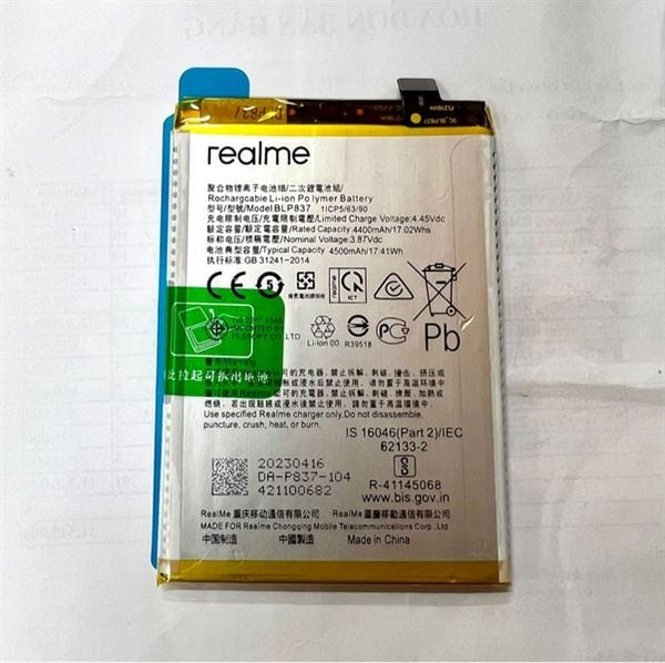 Pin Oppo 837 / Realme 8 Pro/ Realme 9 Pro plus / RMX3081 - 4500mAh