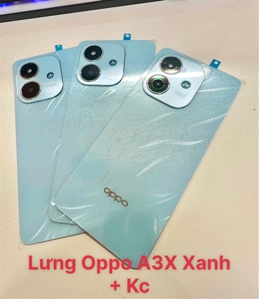Lưng Oppo A3X Zin Xanh + Kc