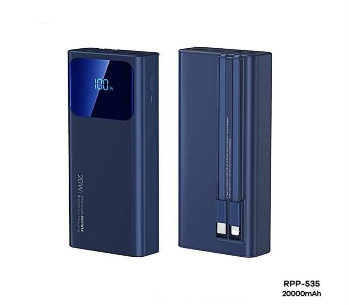 Pin Dự Phòng Remax RPP 535 20000mAh Kèm 2 Dây 22.5w+20w