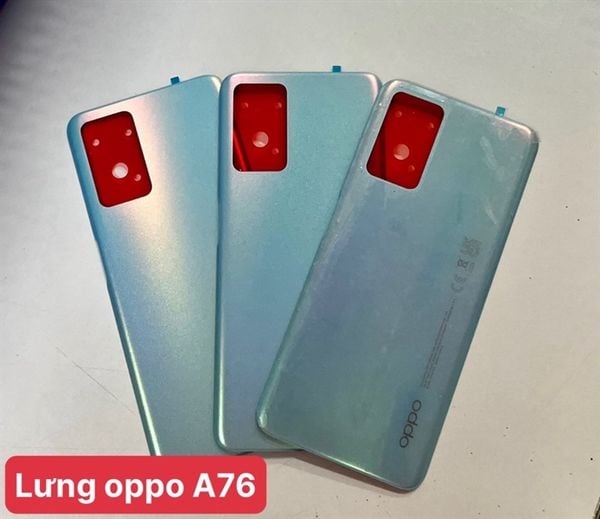 Lưng Oppo A76 Xanh