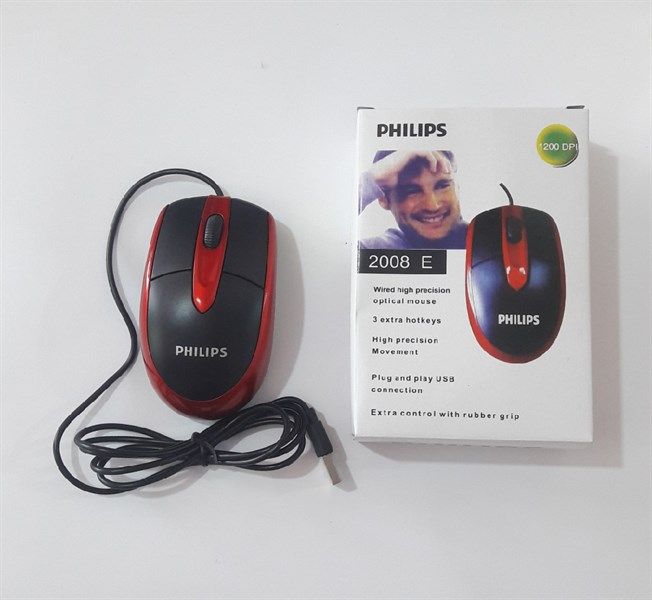 Chuột Philips 2008E Đỏ