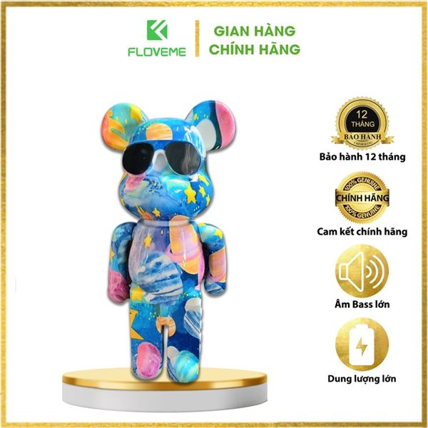 Loa Bluetooth B5 Plus Gấu Bearbrick