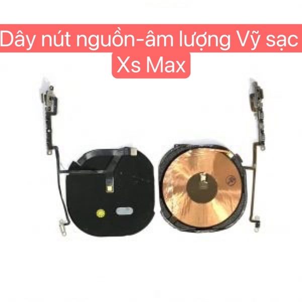 Dây Nút Nguồn + Dây Âm Lượng (DNAL) + Vỹ Sạc Nhanh Không Dây Iphone Xs Max Zin