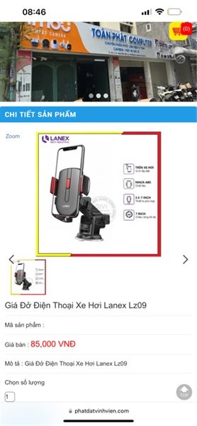 Giá Đỡ Điện Thoại Ô tô Lanex LZ- 09 / HO-C09