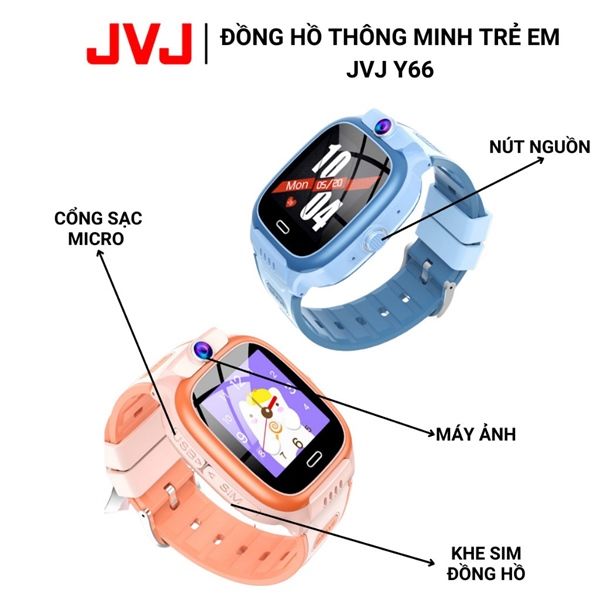 Đồng Hồ Thông Minh Y66 (Gắn Sim Định Vị, gọi video, lướt face, tiktok, chơi game...)