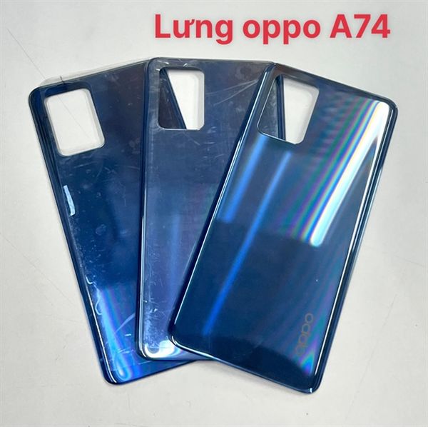 Lưng Oppo A74 (4G) Xanh Dương