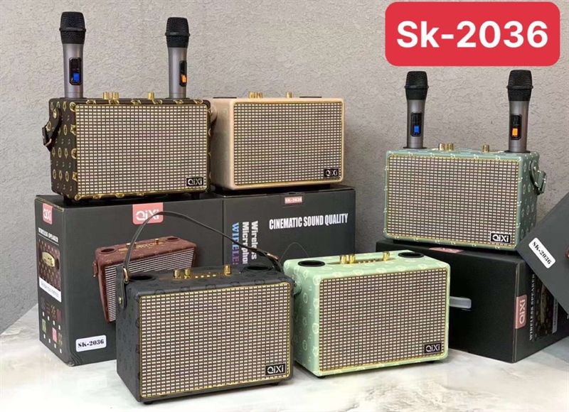 Loa Bluetooth SK 2036 - 2 mic ( sl5-5)