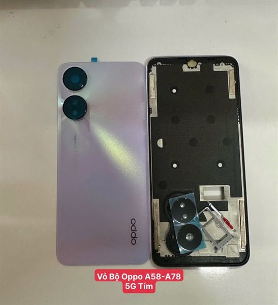 Vỏ Bộ Oppo A58/ A78 5G Tím Zin