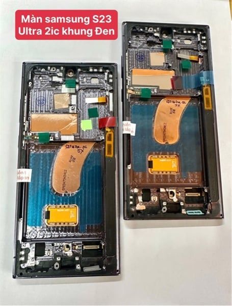 Màn Hình Samsung S23 Ultra 2ic Khung Phôi To/ Oled ( cong ) - Đen