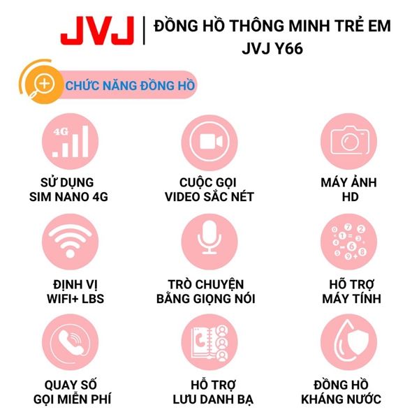 Đồng Hồ Thông Minh Y66 (Gắn Sim Định Vị, gọi video, lướt face, tiktok, chơi game...)