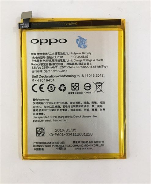 Pin Oppo 601/ A59/ A53 / F1s / 3075 mAh Zin