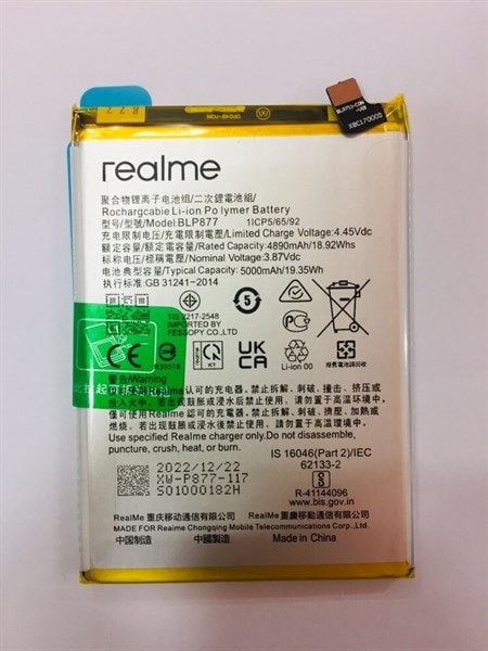 Pin Oppo 877 / Realme 8i / Realme C35/ C30S / NARZO 50A PRIME Zin