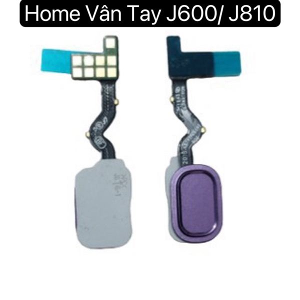 Cáp Home Vân Tay Samsung J600 (2018) J810 Tím Zin