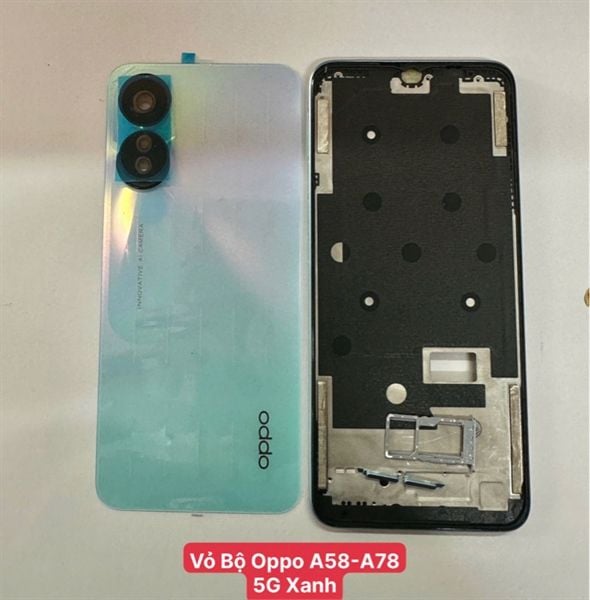 Vỏ Bộ Oppo A58/ A78 5G Xanh Zin