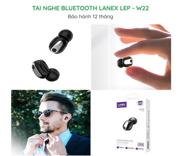 Tai nghe Bluetooth Lanex LEP - W22