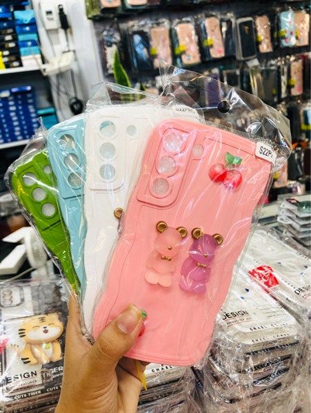 Ốp Gấu Đôi Dễ Thương/ Ốp TPU Dẻo Đính Gấu Đôi