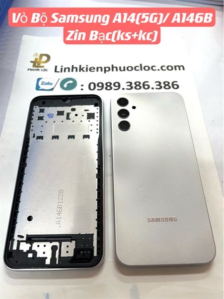 Vỏ Bộ Samsung A14 (5G)/ A146B Trắng Zin ( 5G sọc xéo)
