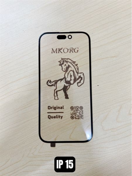Kính Iphone 15 Zin Con Ngựa + OCA
