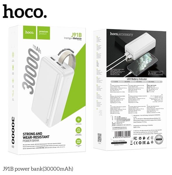 Pin Dự Phòng Hoco J91B - 30000mAh