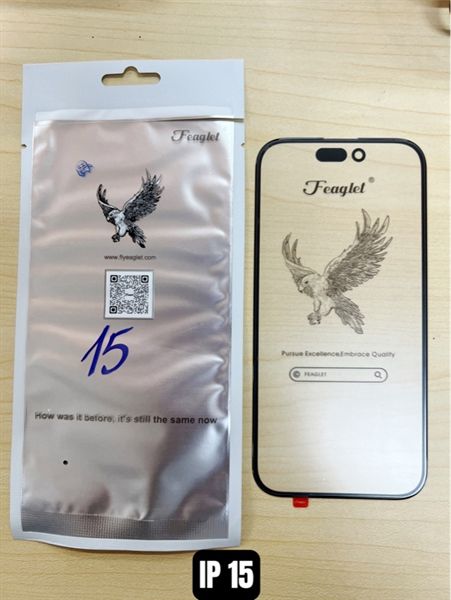 Kính Iphone 15 Zin Đại Bàng + OCA