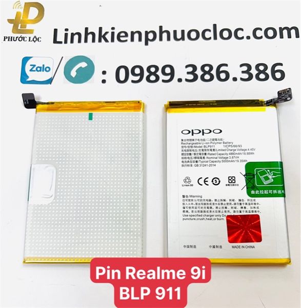 Pin Oppo 911 / BLP 911/ Realme 9i Zin