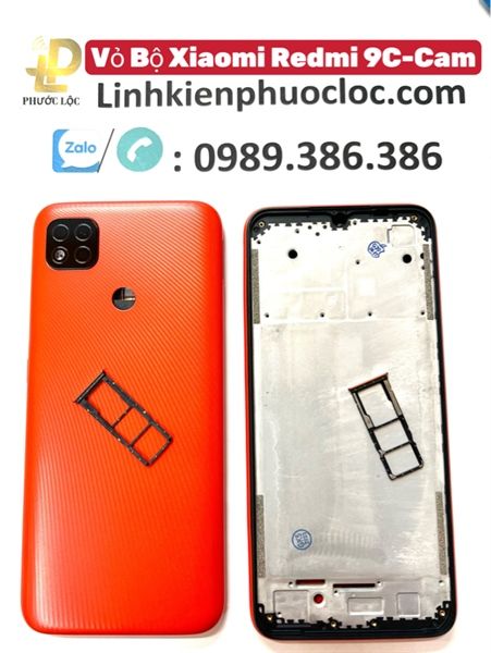 Vỏ Bộ Xiaomi Redmi 9C (Có khay sim+kính cam)