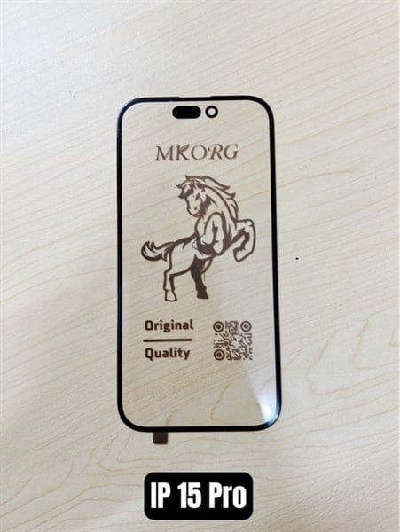 Kính Iphone 15 Pro Zin Con Ngựa + OCA