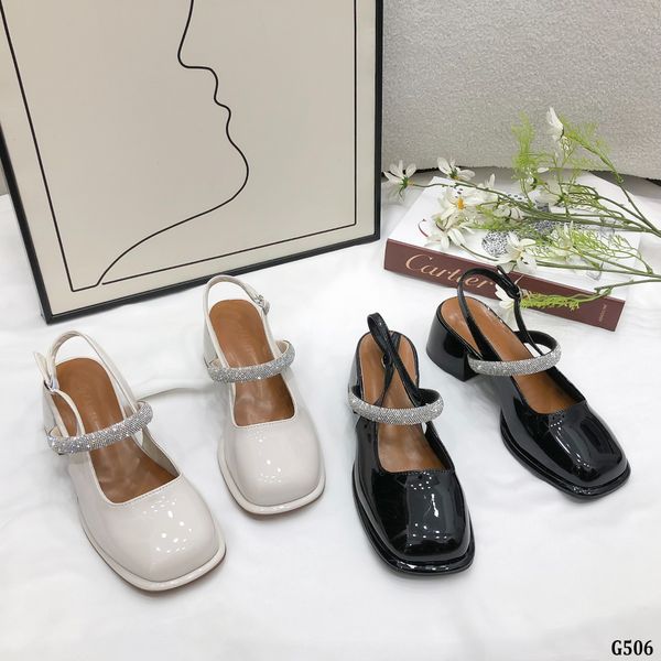  SANDAL BÍT MŨI 5P QUAI ĐÍNH ĐÁ - G506 