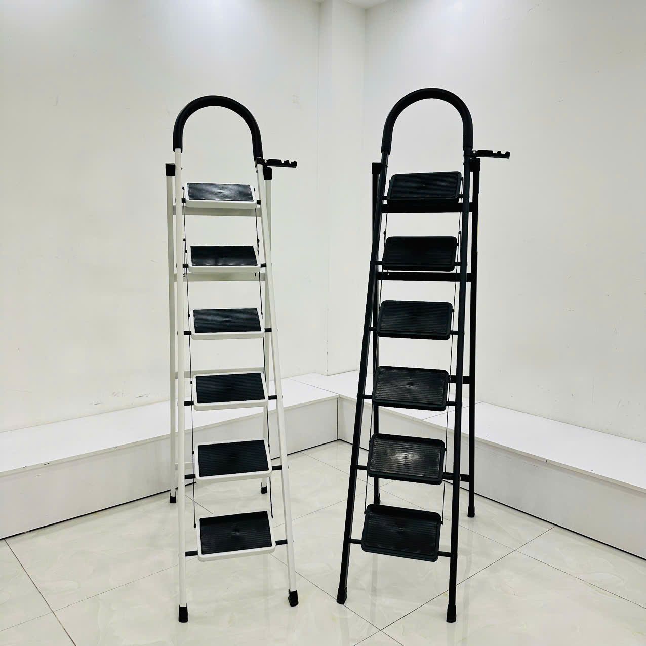 Thang ghế Thép carbon 6 bậc SUMIKA A306, chiều cao 140cm