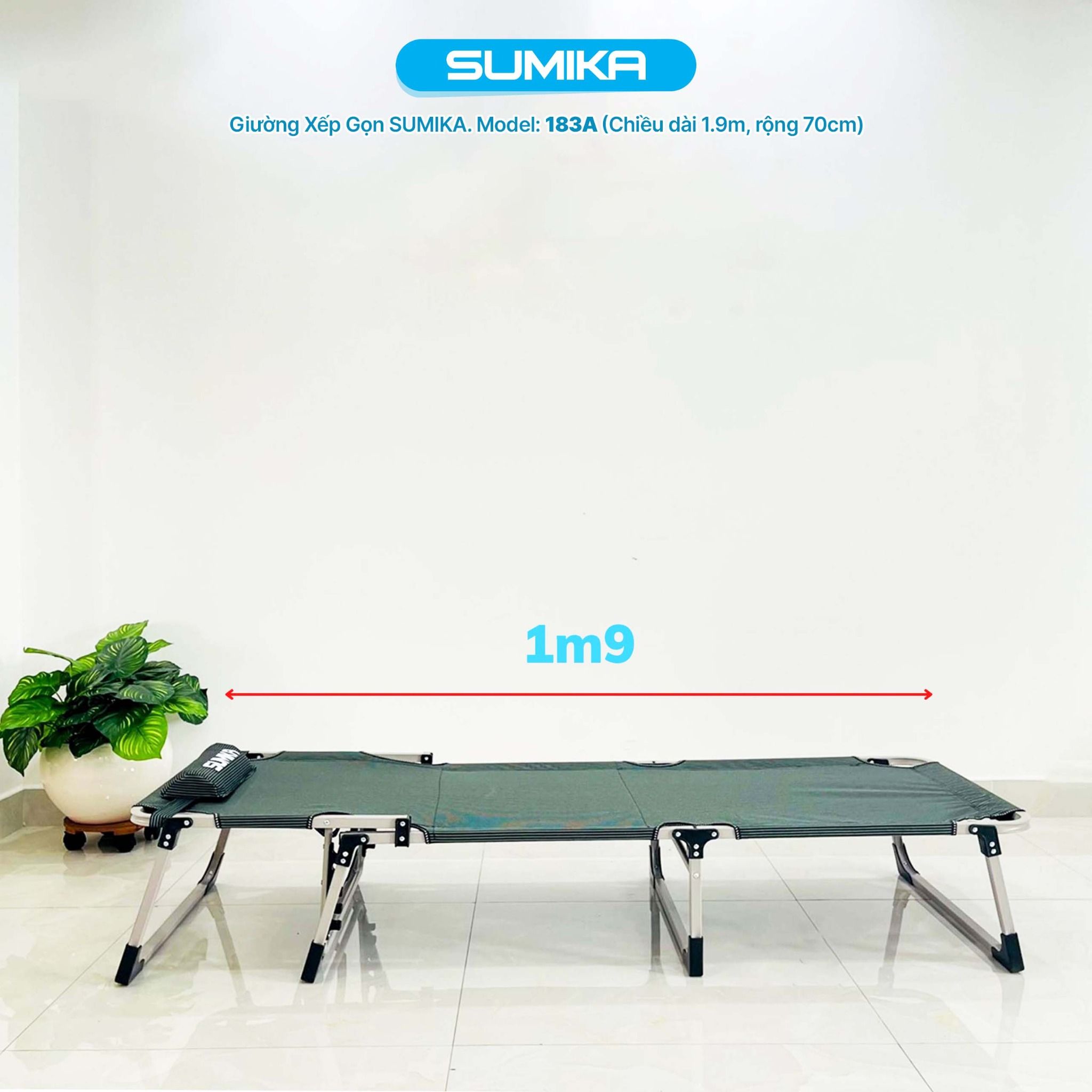 Giường bố xếp gọn đa năng SUMIKA 183A