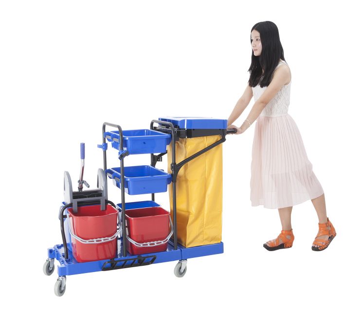 Xe đẩy làm vệ sinh HiClean HC173