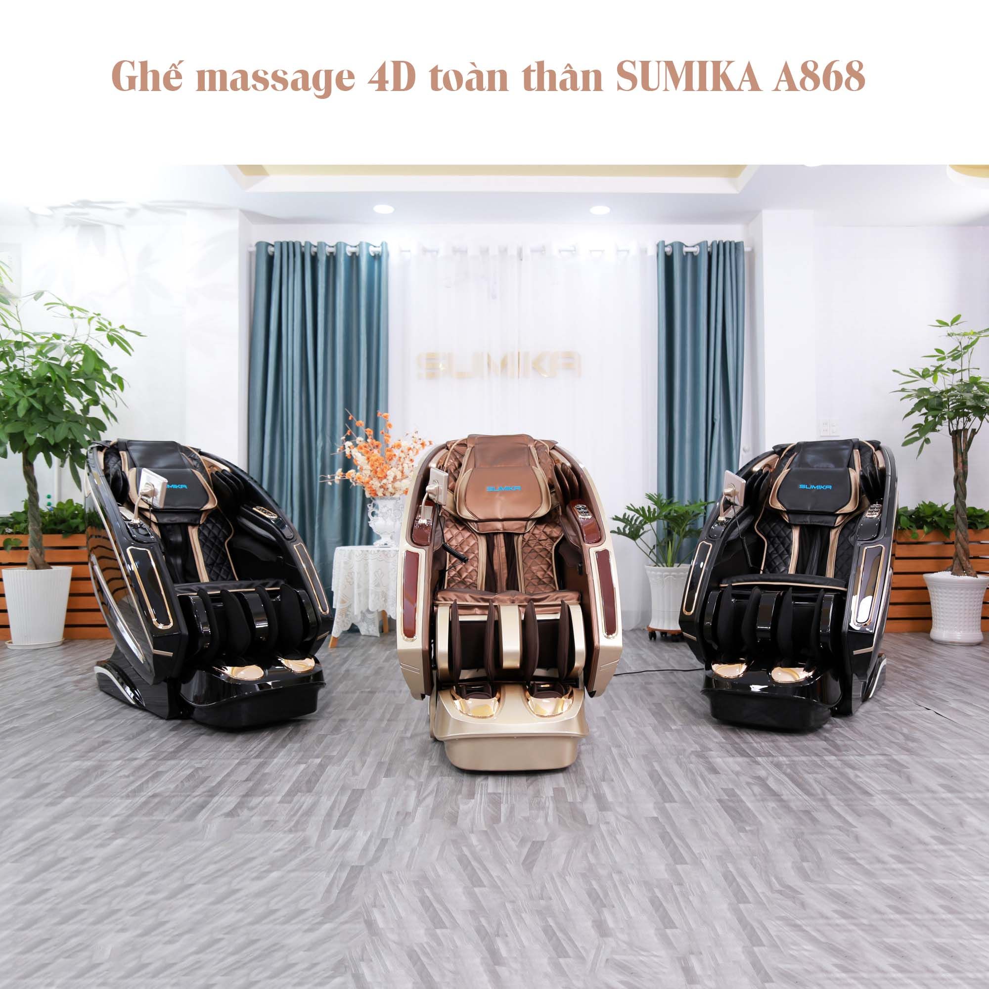 Ghế massage thư giãn 4D SUMIKA A868