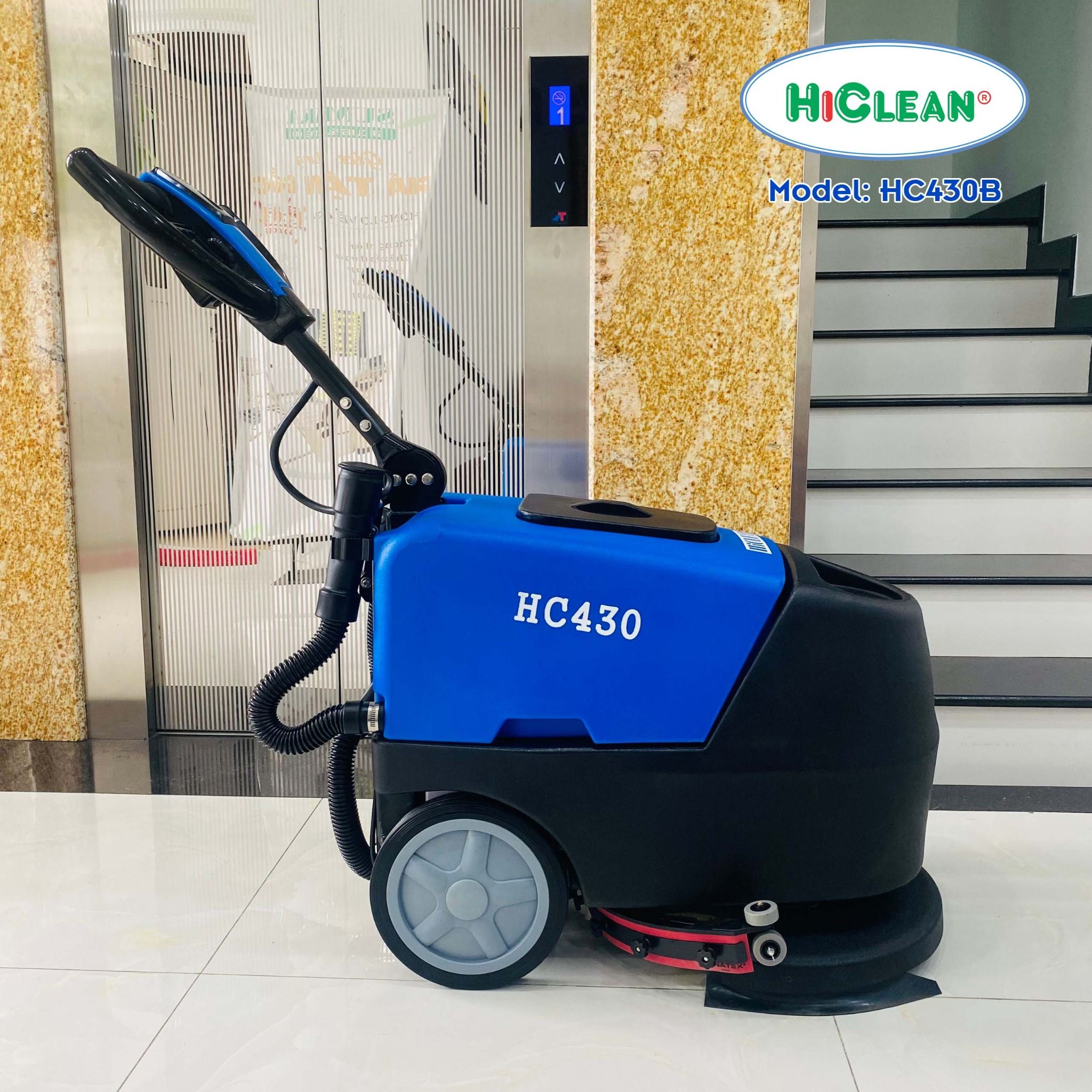 Máy chà sàn liên hợp HiClean HC430B, dùng bình