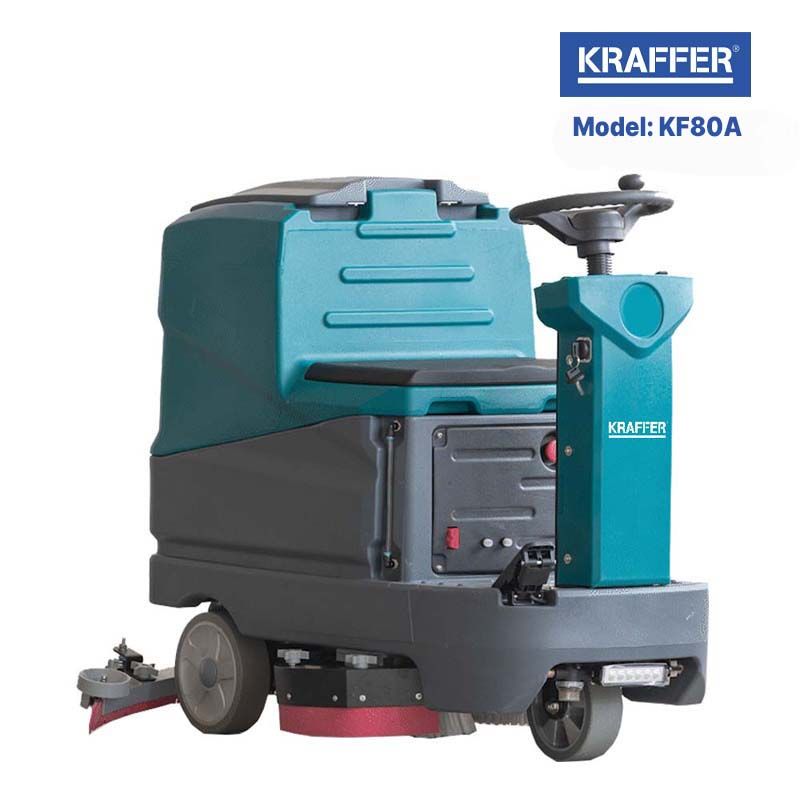 Máy chà sàn ngồi lái KRAFFER KF80A, dùng bình