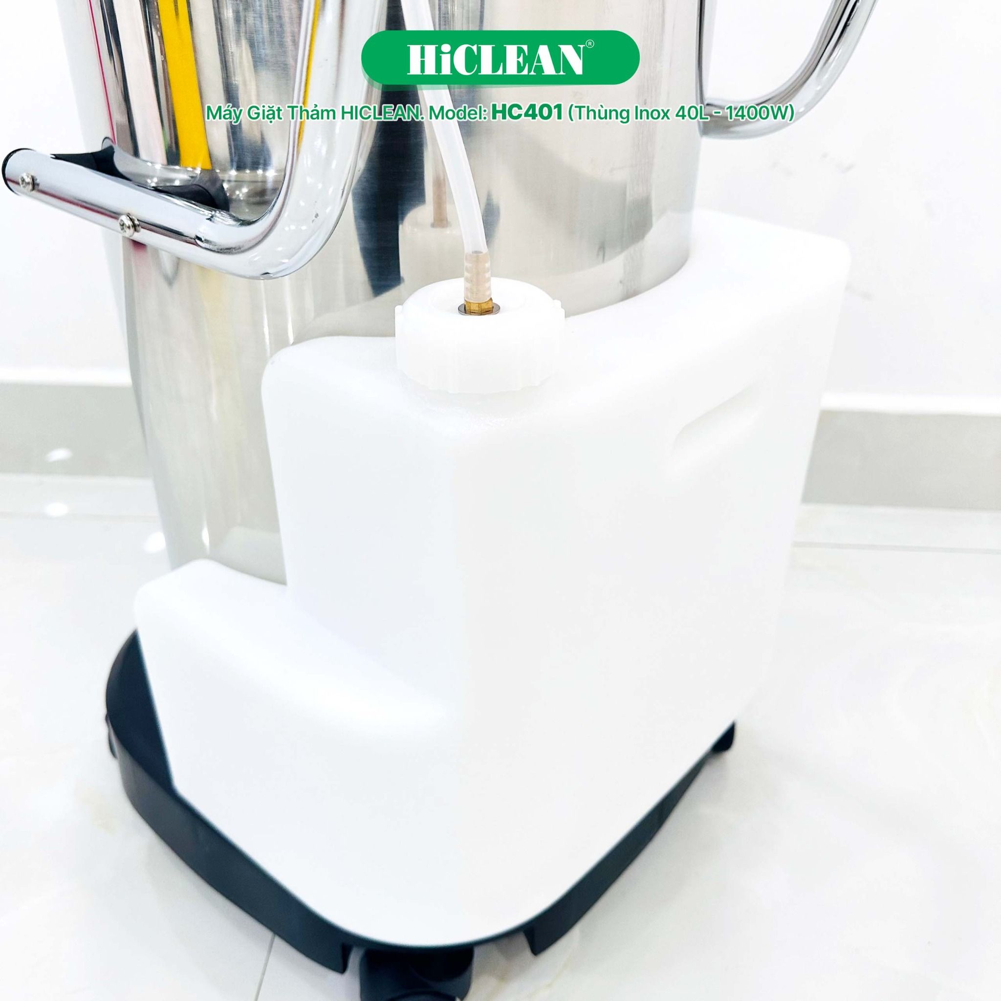 Máy giặt thảm phun hút HICLEAN HC401, công suất 1400W