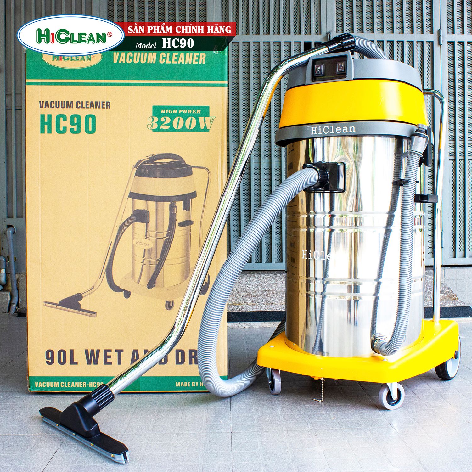 Máy hút bụi công nghiệp HiClean HC90