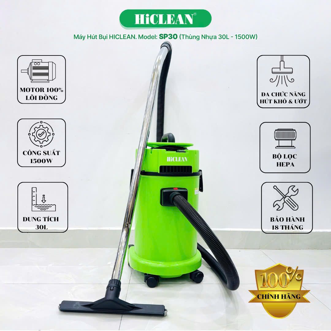 Máy hút bụi công nghiệp HiClean SP30