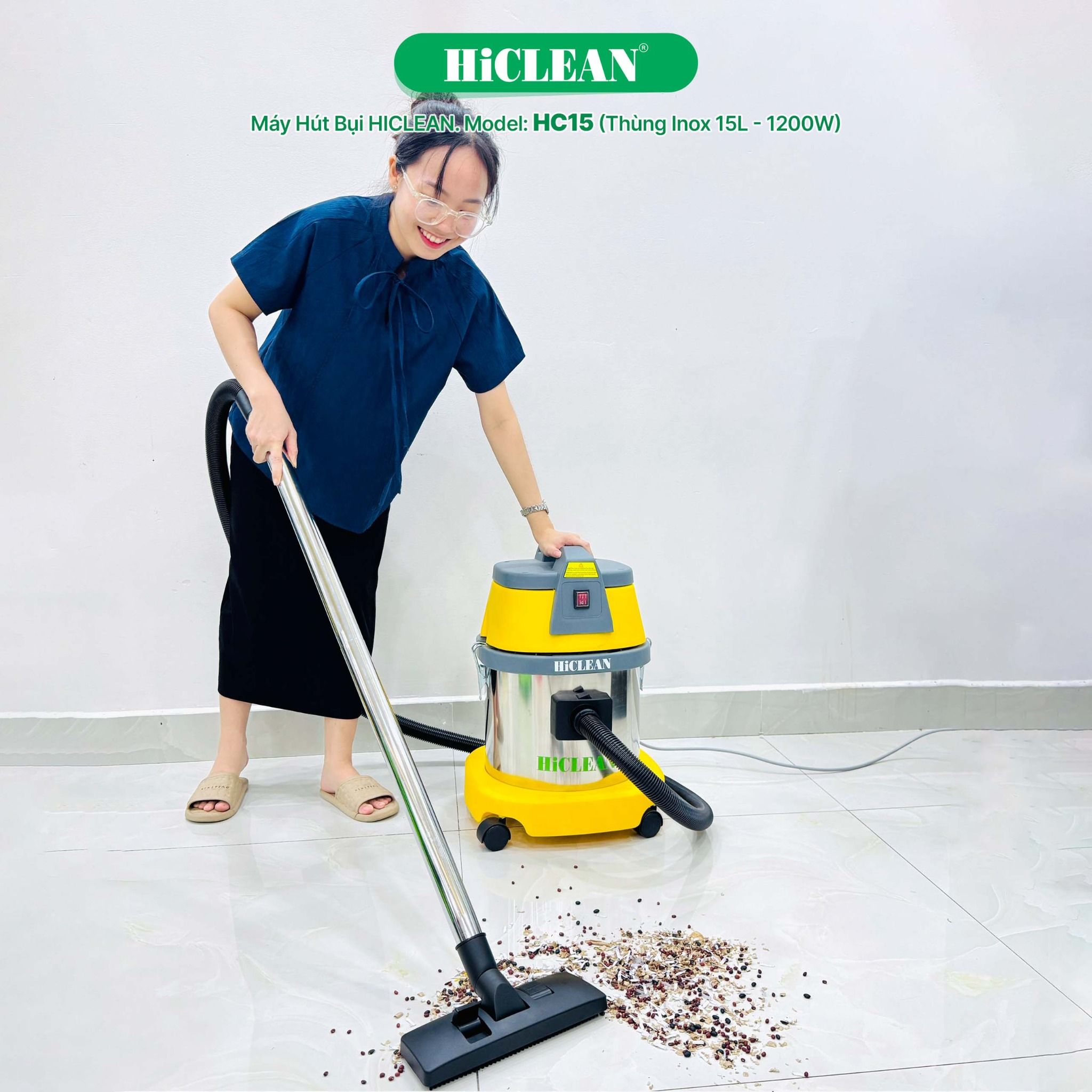 Máy hút bụi công nghiệp HiClean HC15