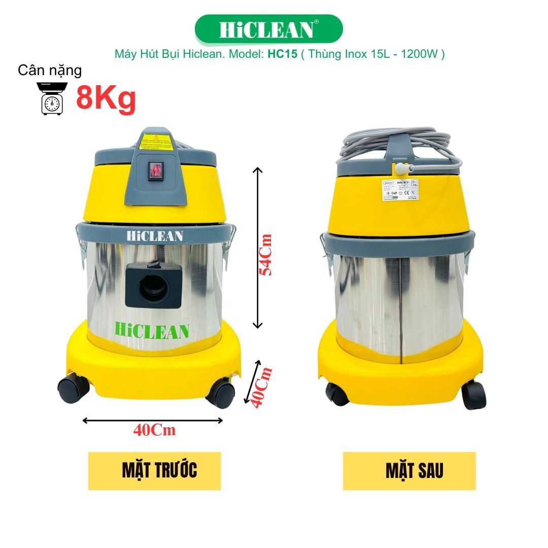 Máy hút bụi công nghiệp HiClean HC15