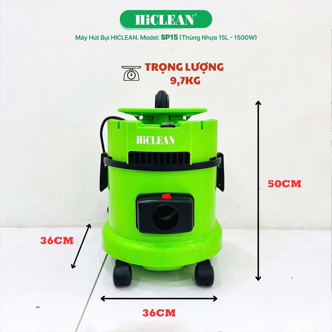 Máy hút bụi gia đình HiClean SP15, công suất 1500W
