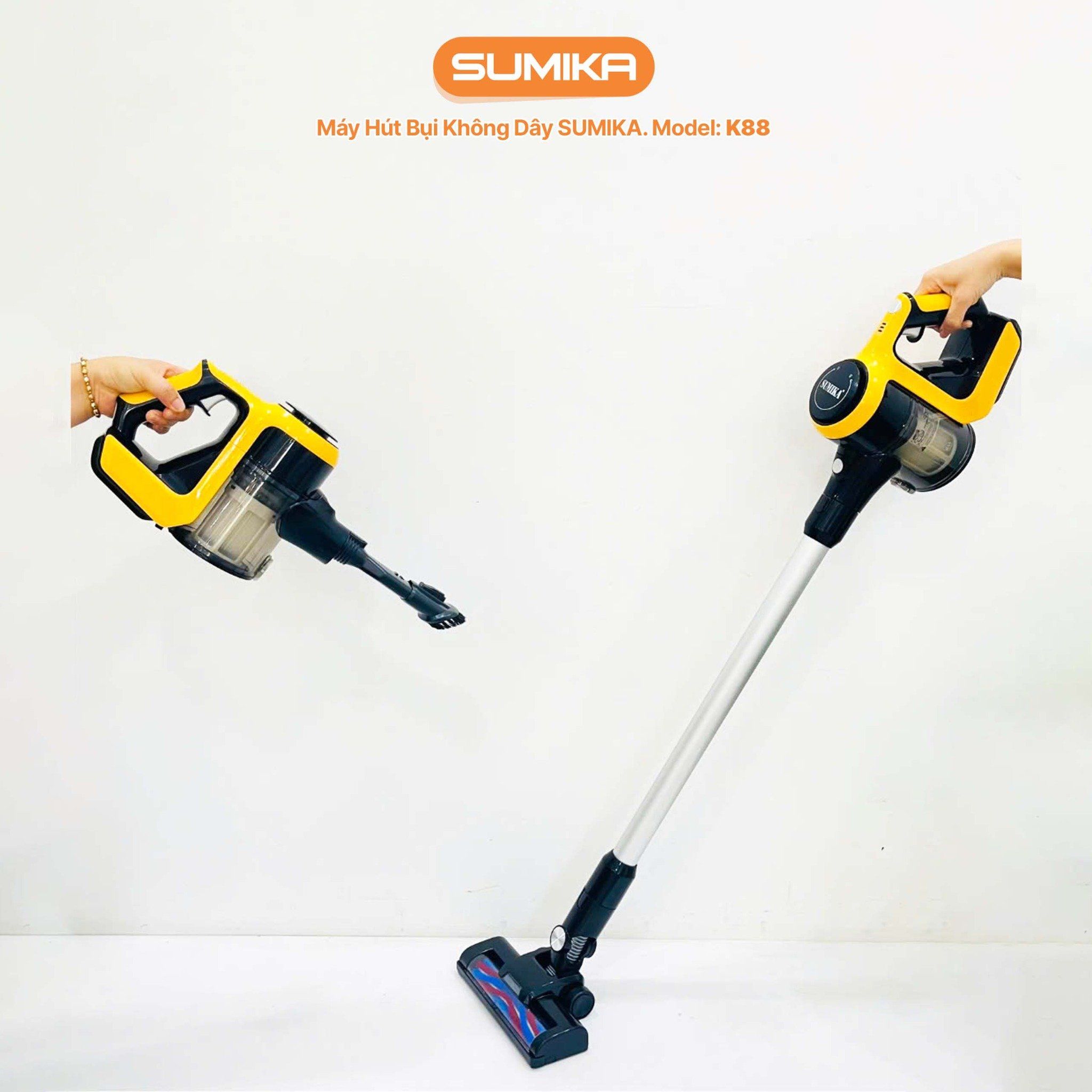 Máy hút bụi không dây SUMIKA K88, 150W