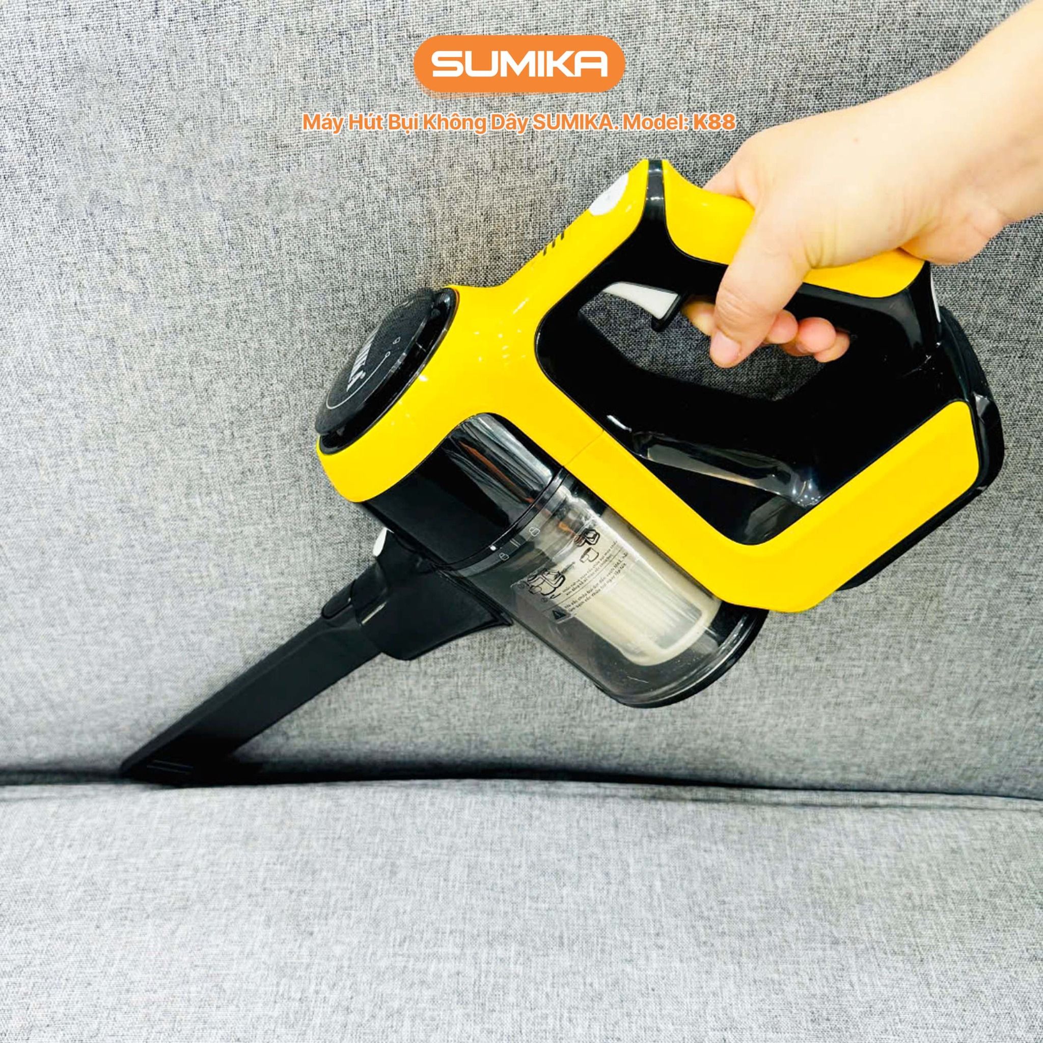 Máy hút bụi không dây SUMIKA K88, 150W