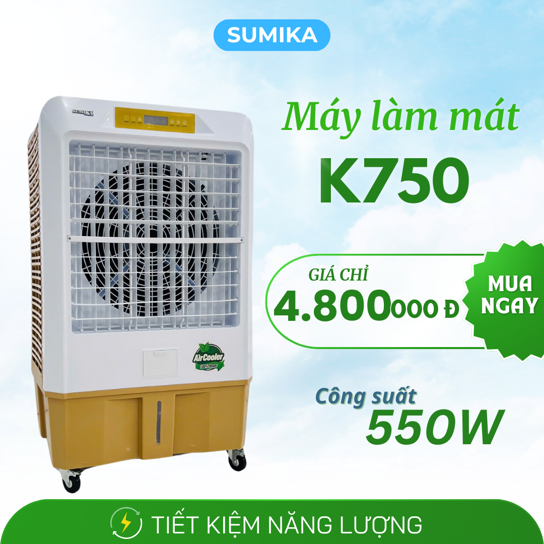 Máy làm mát không khí Sumika K750, công suất 380W