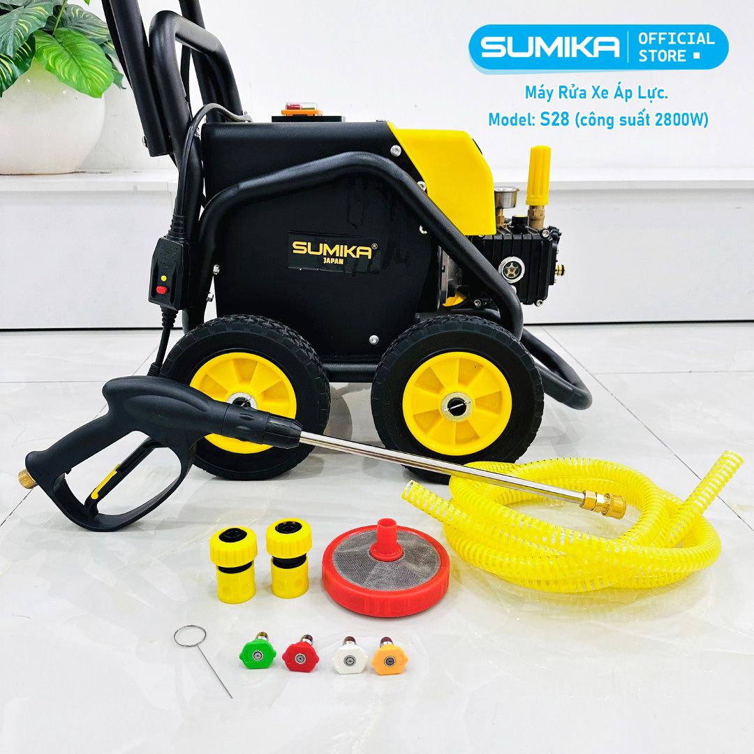 Máy xịt rửa cao áp SUMIKA S28, công suất 2800W
