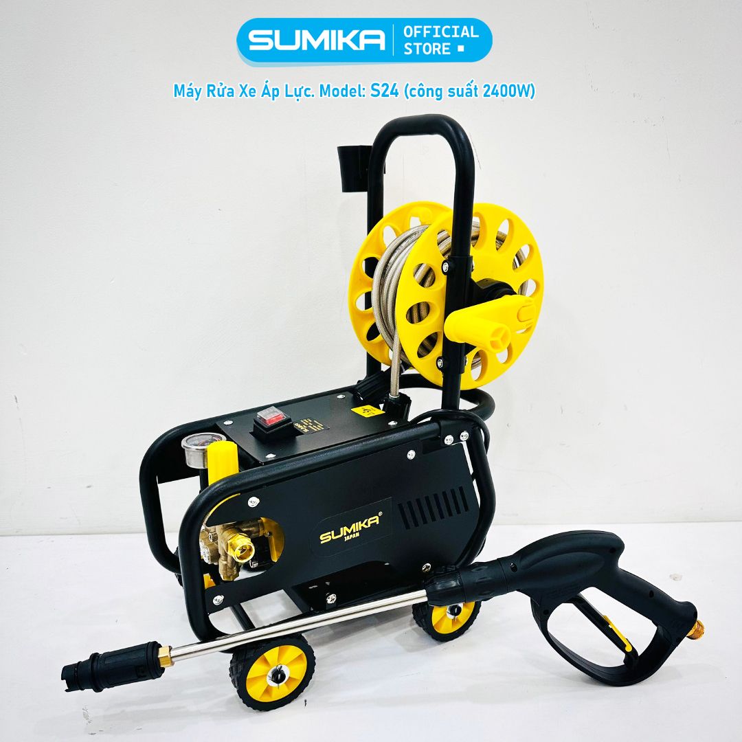 Máy rửa xe áp lực SUMIKA S24, công suất 2400W