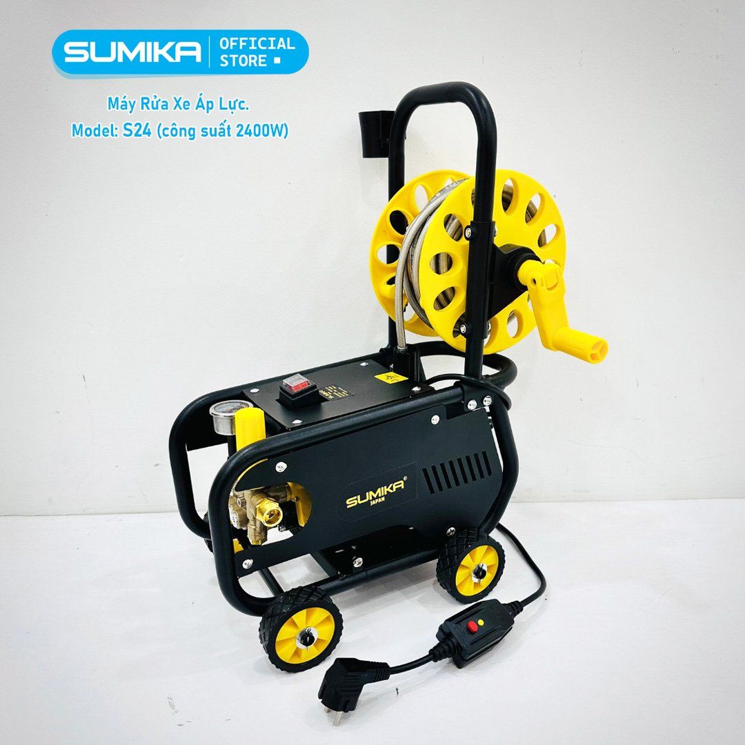 Máy rửa xe áp lực SUMIKA S24, công suất 2400W