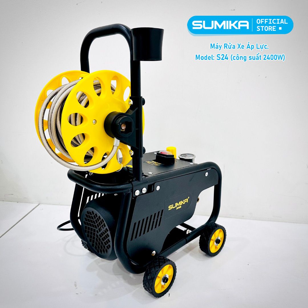 Máy rửa xe áp lực SUMIKA S24, công suất 2400W