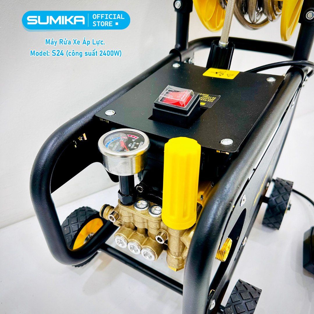 Máy rửa xe áp lực SUMIKA S24, công suất 2400W
